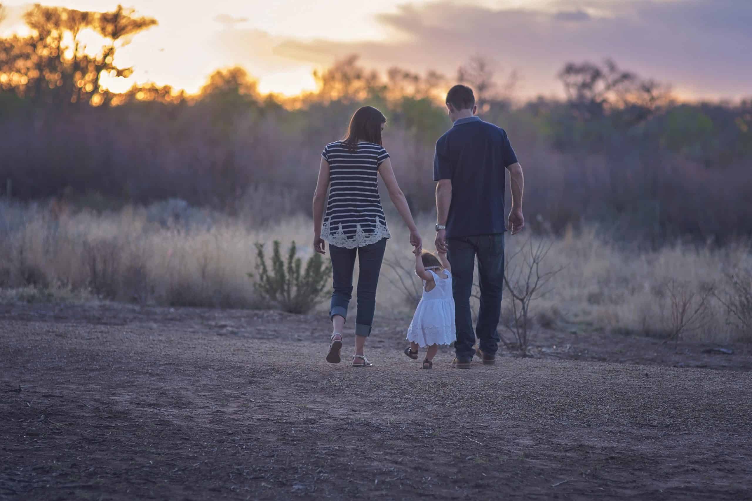 Family walks together, finding balance in early sobriety